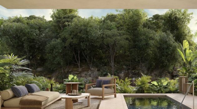 Alila Mayakoba view of garden suite