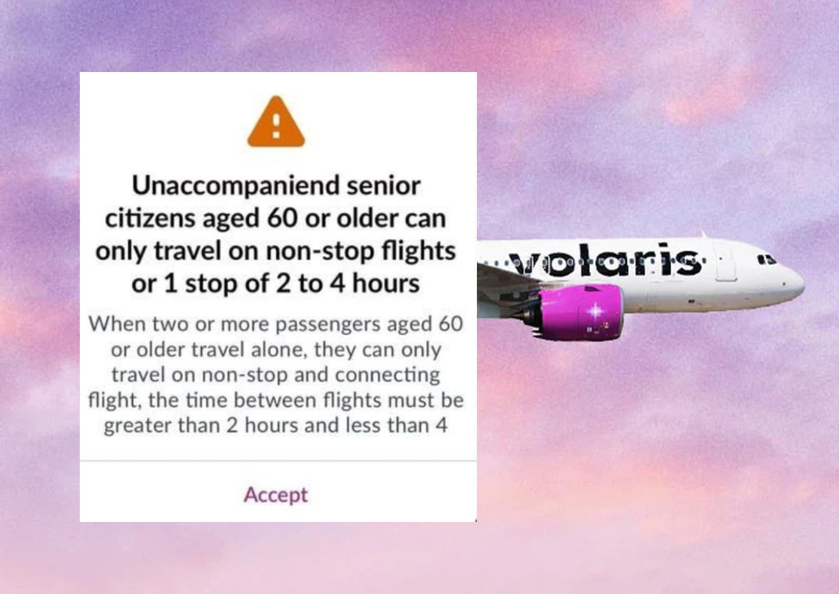 Volaris Has Decided You’re Elderly at 60, and Booking Your Flights Accordingly